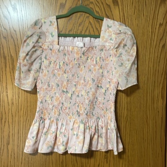 Rachel Parcell Floral Square Neck Blouse - Picture 2 of 3